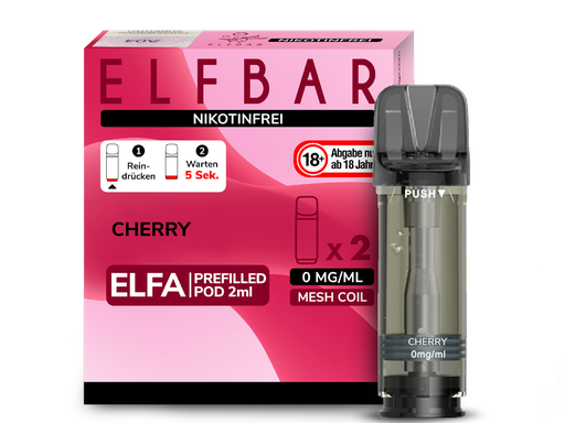 [EBEWEP-87] Elfbar - Elfa Pod Cherry 0 mg/ml (2 Stück pro Packung)