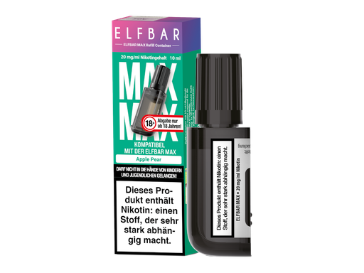 [EBMXR20-AP-H] Elfbar - Max Refill Container - Apple Pear 20 mg/ml 10er Packung
