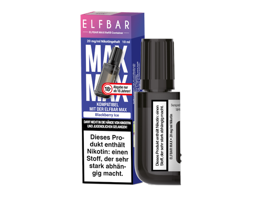 [EBMXR20-BI-K] Elfbar - Max Refill Container - Blackberry Ice 20 mg/ml 200er Packung
