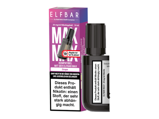 [EBMXR20-GR-H] Elfbar - Max Refill Container - Grape 20 mg/ml 10er Packung