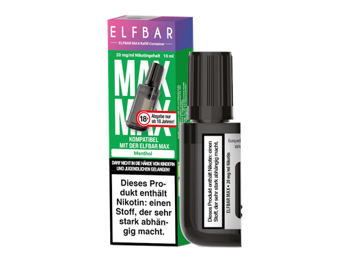 [EBMXR20-MT-H] Elfbar - Max Refill Container - Menthol 20 mg/ml 10er Packung