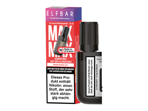[EBMXR20-WI-H] Elfbar - Max Refill Container - Watermelon Ice 20 mg/ml 10er Packung