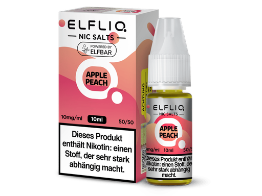 [EQNSL10AE-10-H] ELFLIQ - Apple Peach - Nikotinsalz Liquid 10 mg/ml 10er Packung