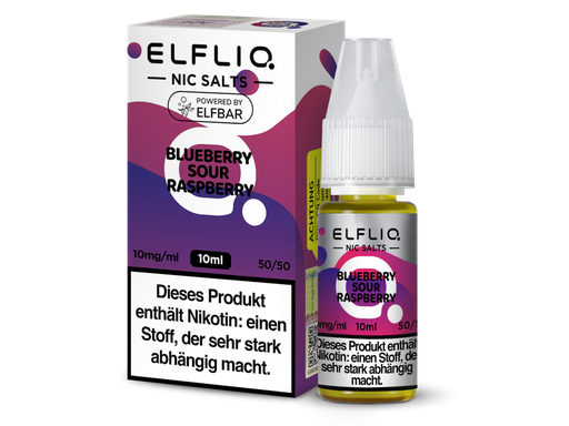 [EQNSL10BO-10] ELFLIQ - Blueberry Sour Raspberry - Nikotinsalz Liquid 10 mg/ml